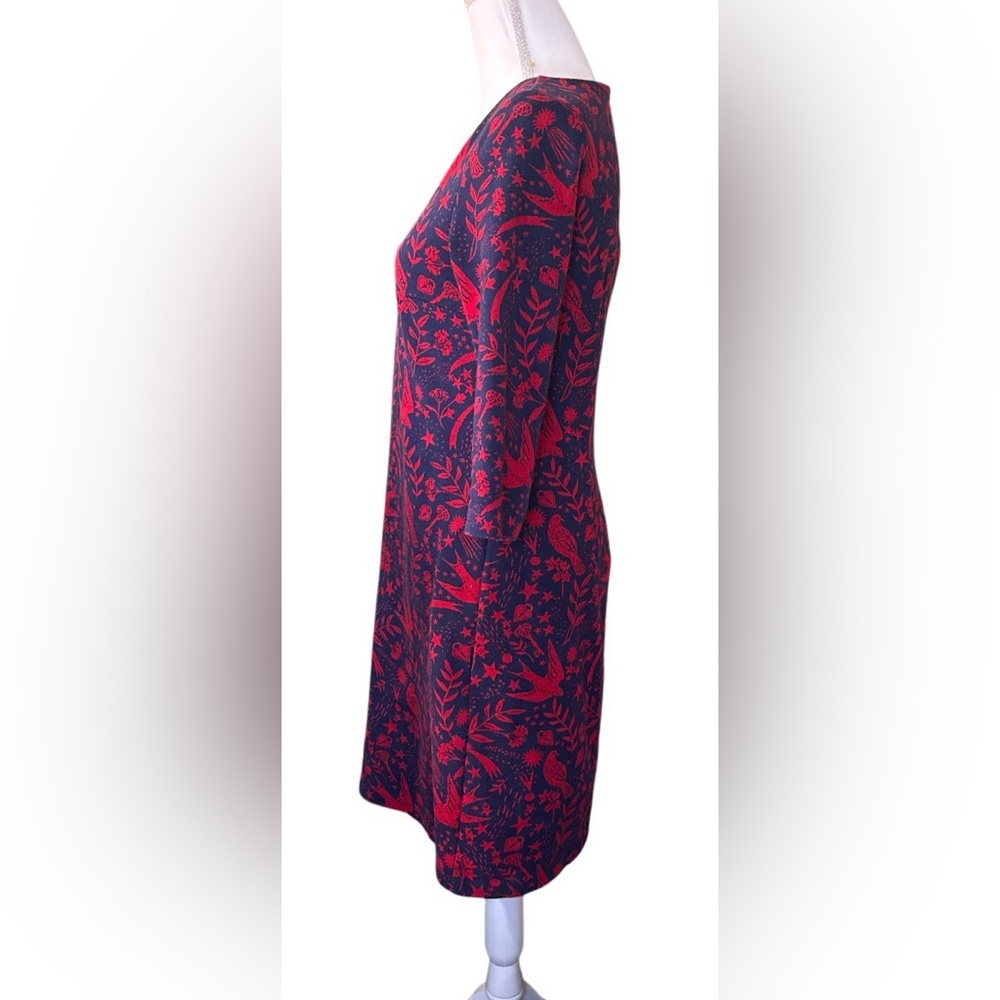 Boden Winifred Mystic wool land jacquard jersey knit dress - Picture 5 of 13